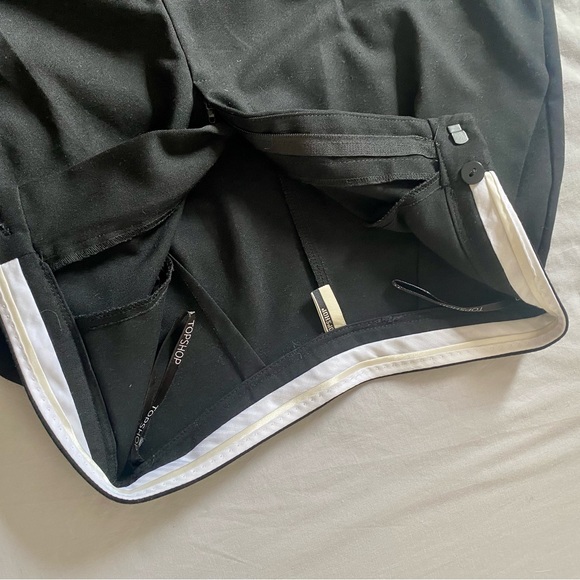 Black high waist pleated tailored trousers - Picture 3 of 7